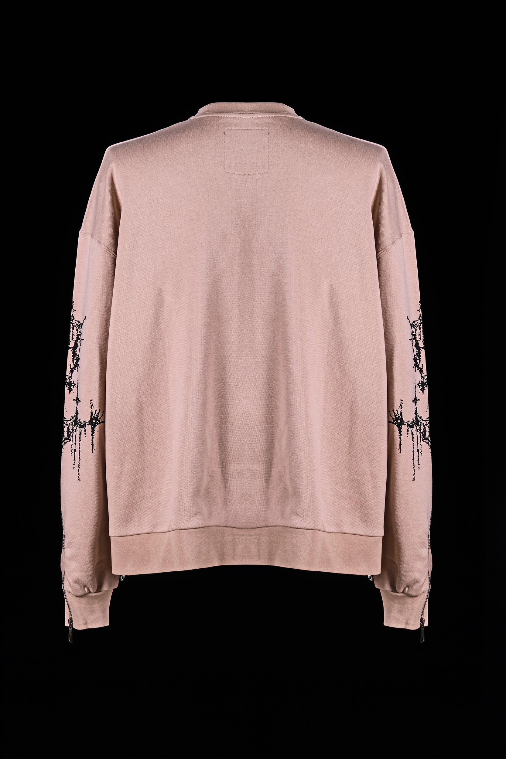 The Cyber Sigilism Black Cotton Sweatshirt