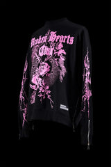 The Cyber Sigilism Black Cotton Sweatshirt
