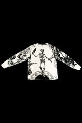 The Saints and Sinners Ivory Skeleton Sweatshirt
