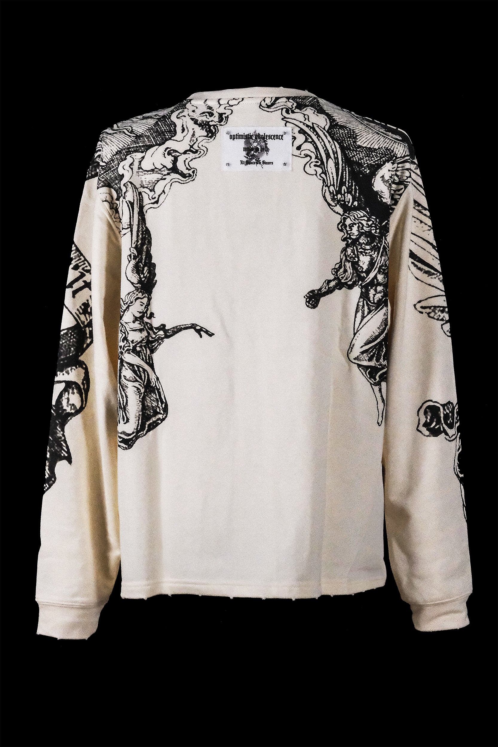 The Saints and Sinners Ivory Skeleton Sweatshirt