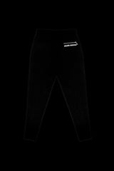 The Star Studded Black Leather Trim Joggers